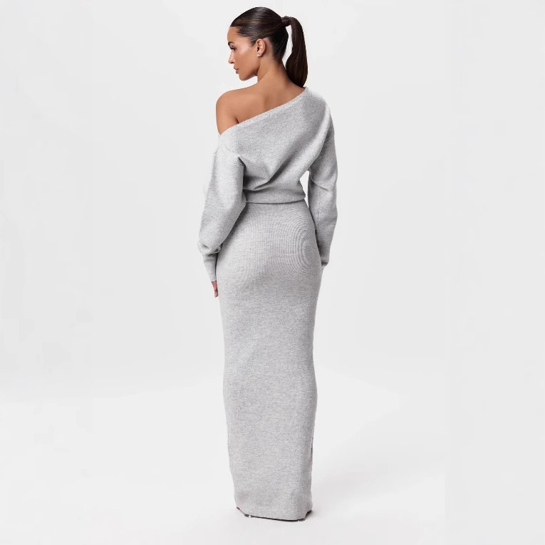 Long Sleeve Slim Fit Dress