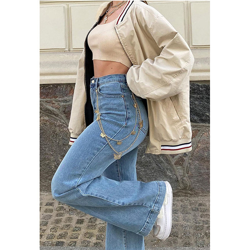 Vintage Wash High-Rise Wide Leg Jeans